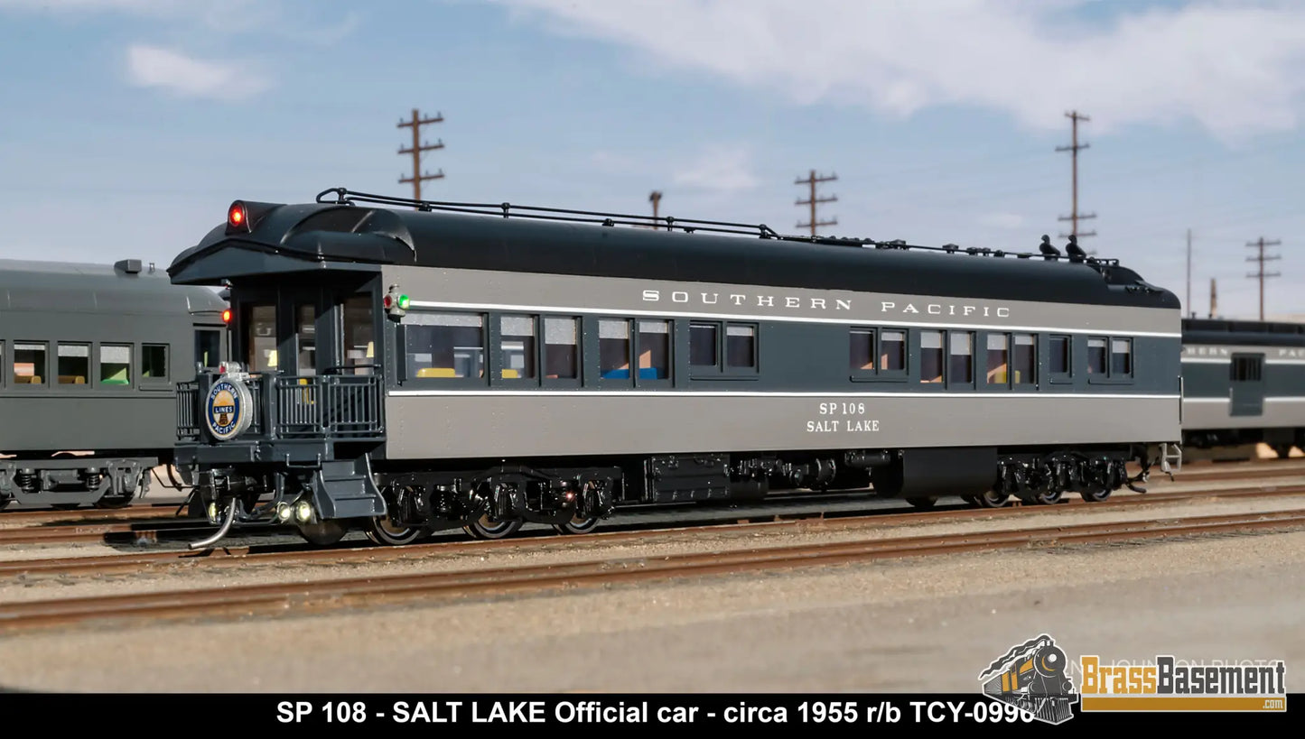 Ho Brass - Coach Yard 0998 Southern Pacific Sp Official’s Car ’Salt Lake’ #108 F/P 1955 Ttg