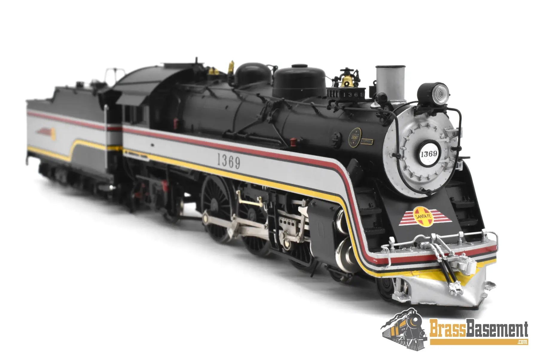 HO Brass - Coach Yard 1199.1.1 Santa Fe ATSF 4-6-2 Valley Flyer #1369 - Mint Steam