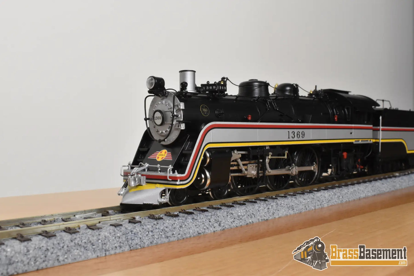 HO Brass - Coach Yard 1199.1.1 Santa Fe ATSF 4-6-2 Valley Flyer #1369 - Mint Steam