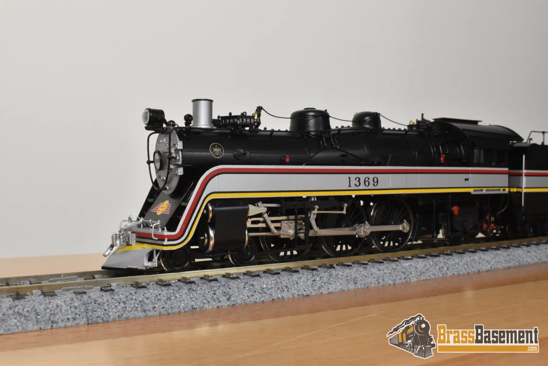 HO Brass - Coach Yard 1199.1.1 Santa Fe ATSF 4-6-2 Valley Flyer #1369 - Mint Steam