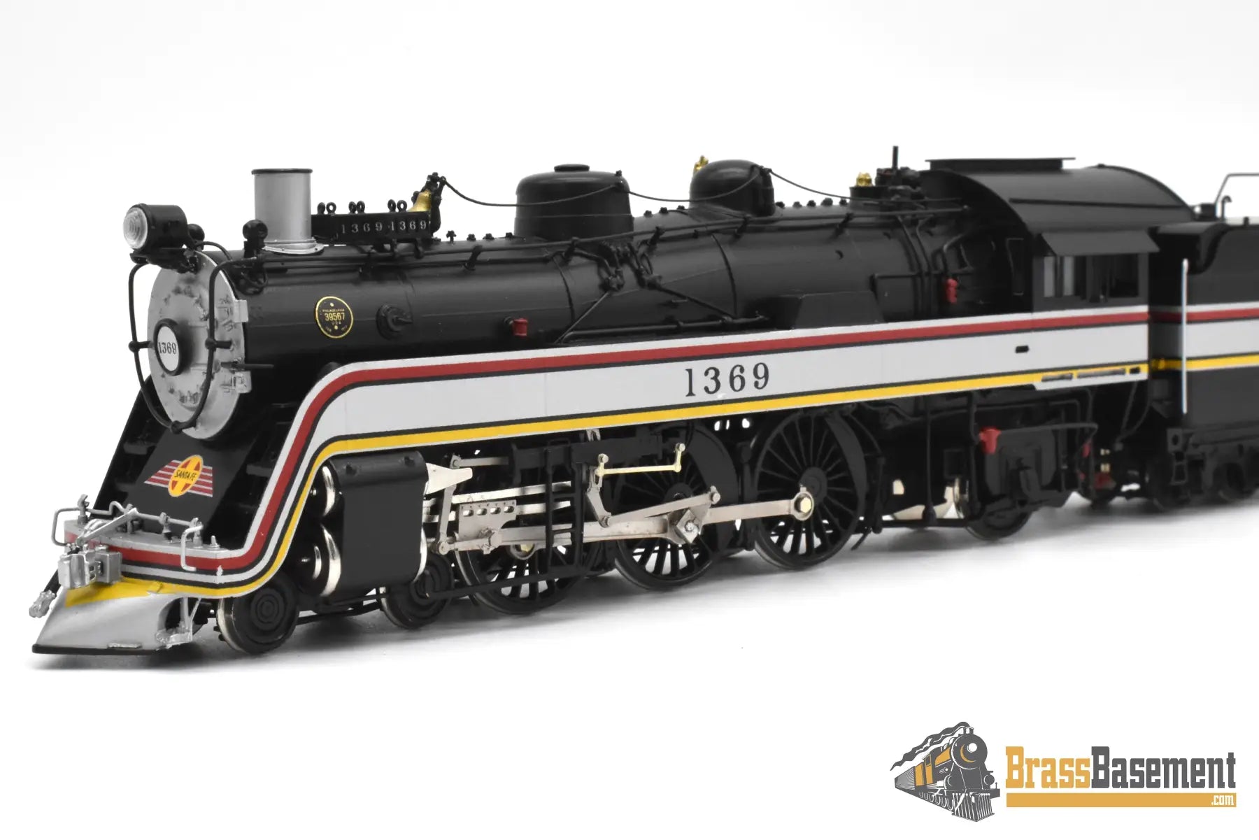 HO Brass - Coach Yard 1199.1.1 Santa Fe ATSF 4-6-2 Valley Flyer #1369 - Mint Steam