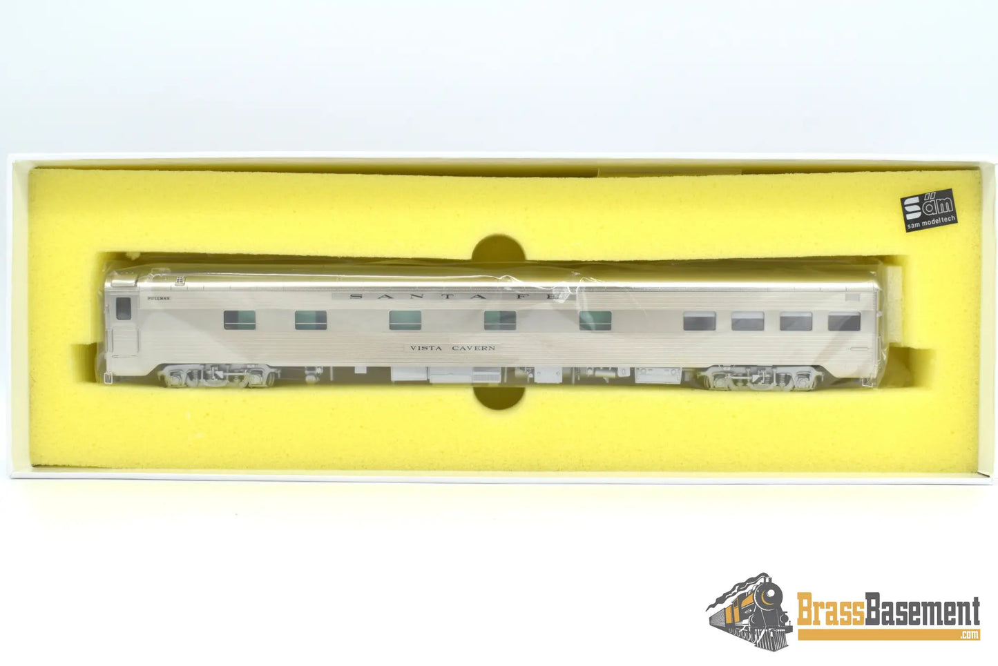 Ho Brass - Coach Yard 1228.2 Atsf Santa Fe ‘Vista Cavern’ 4 - 1 Lounge Rebuilt 1960 For