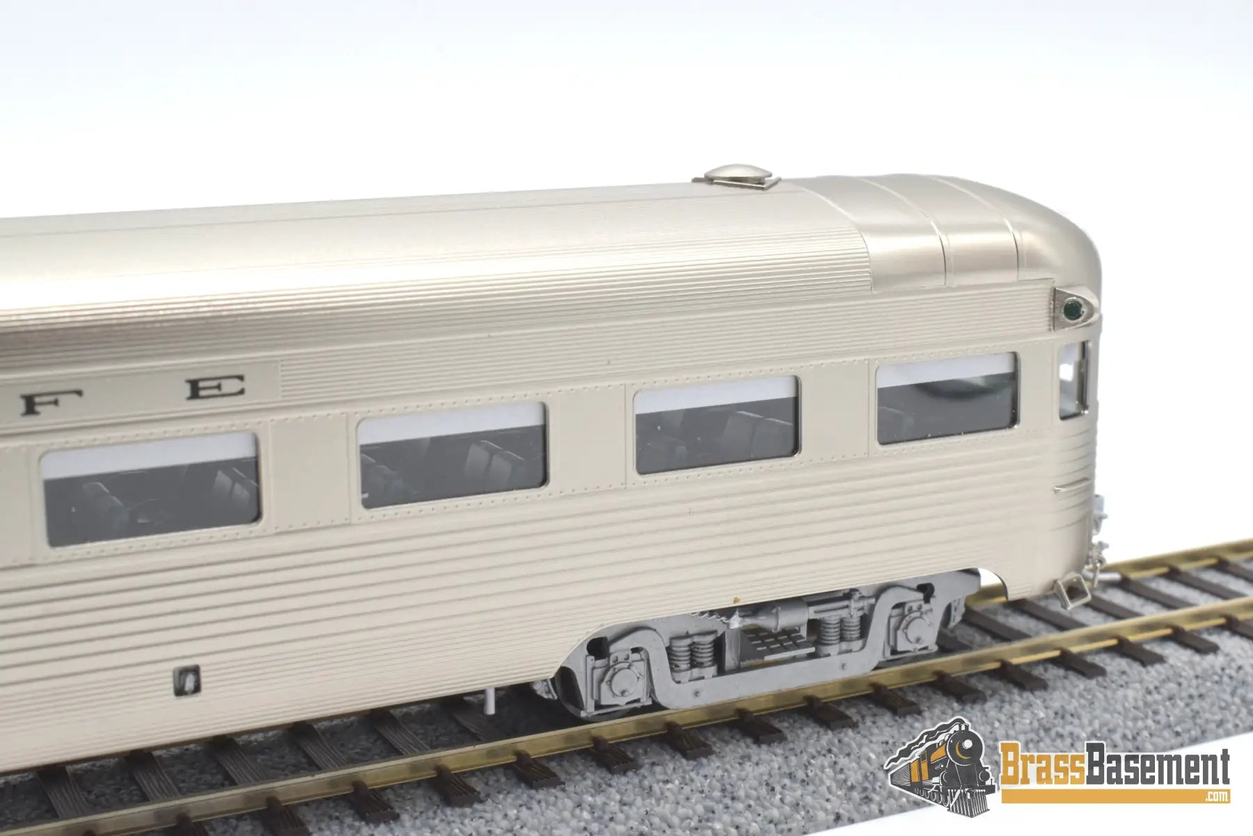 Ho Brass - Coach Yard 1271.1 Atsf Santa Fe Lw Observation Car #3244 Factory Painted Sam - Tech