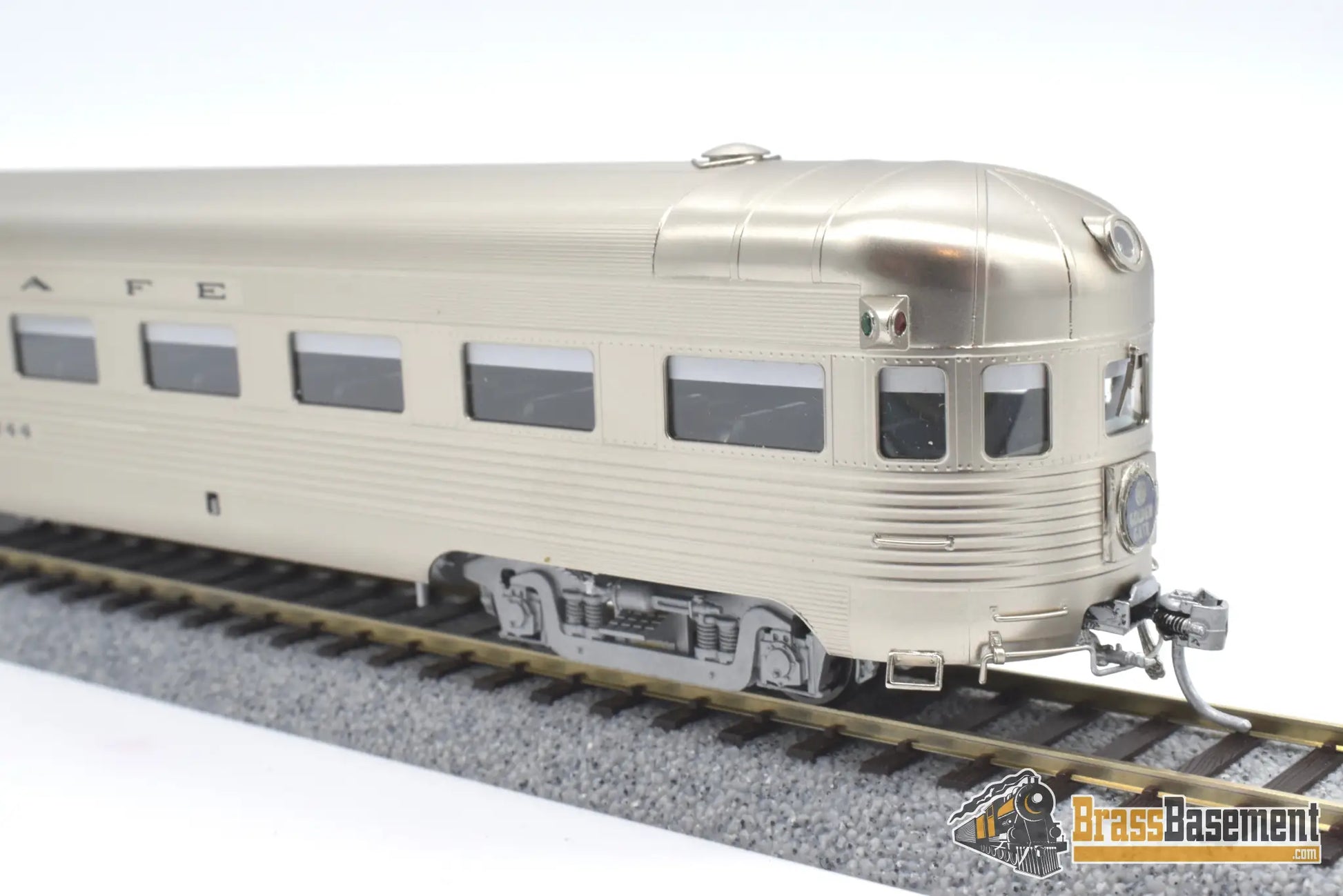 Ho Brass - Coach Yard 1271.1 Atsf Santa Fe Lw Observation Car #3244 Factory Painted Sam - Tech