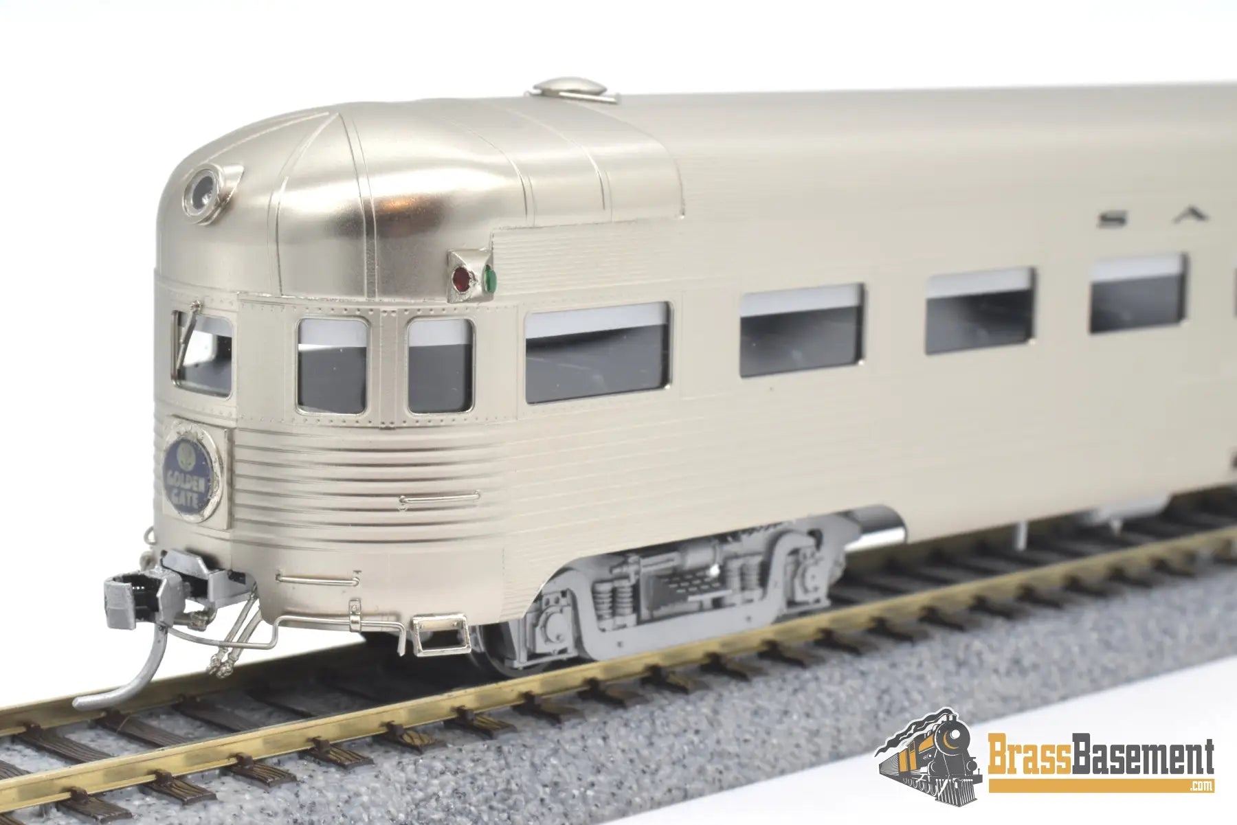 Ho Brass - Coach Yard 1271.1 Atsf Santa Fe Lw Observation Car #3244 Factory Painted Sam - Tech