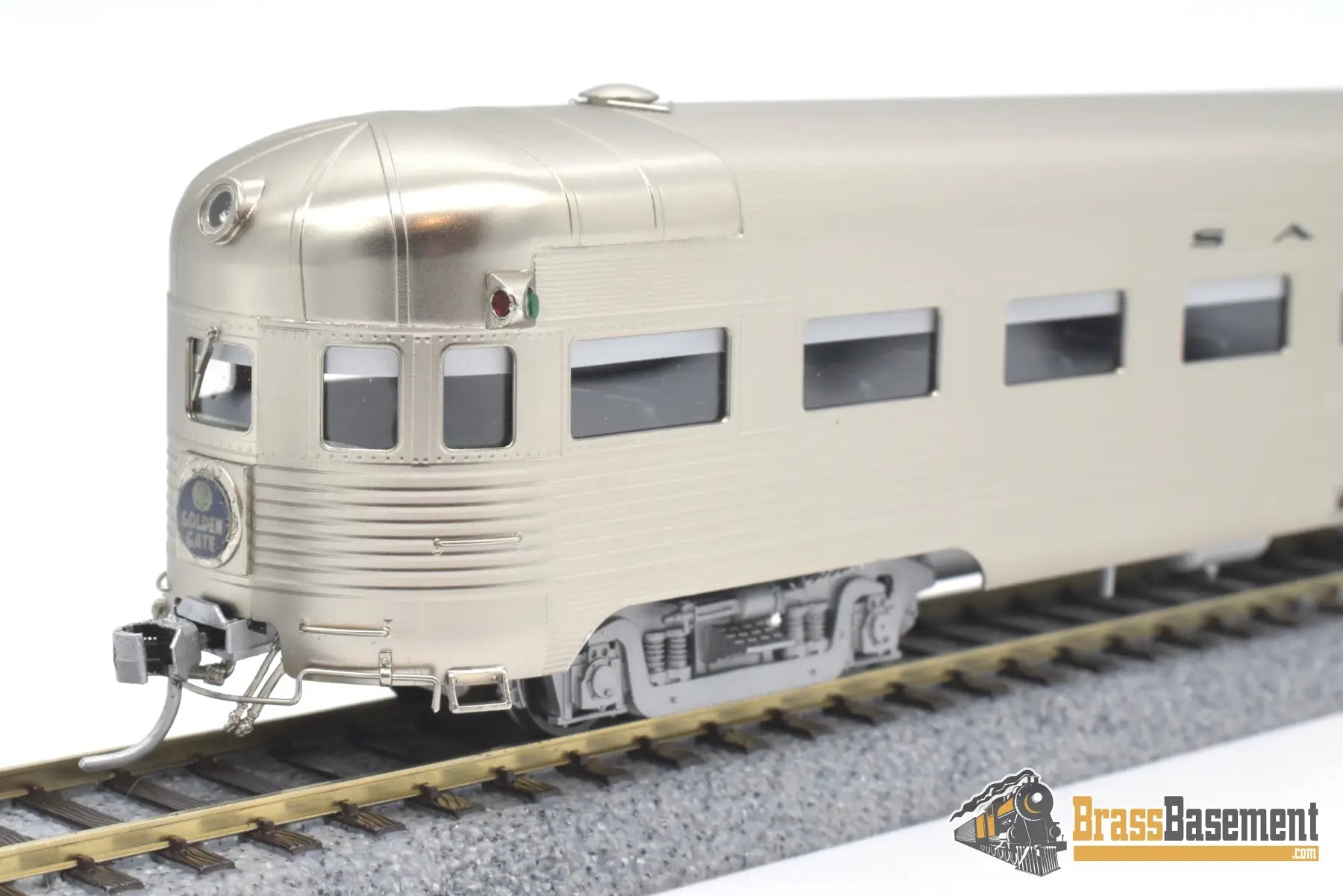 Ho Brass - Coach Yard 1271.1 Atsf Santa Fe Lw Observation Car #3244 Factory Painted Sam - Tech