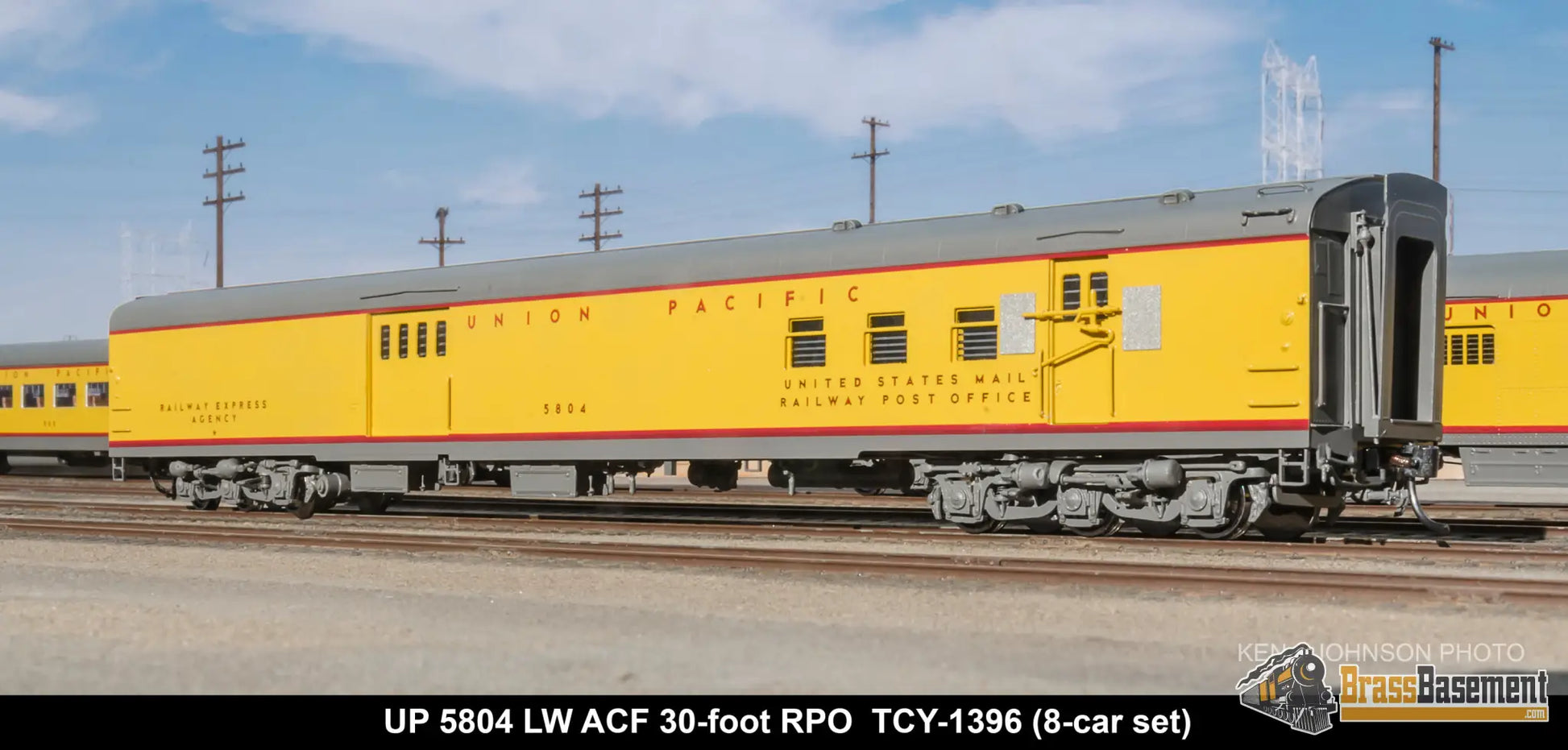 HO Brass - Coach Yard 1396 The Union Pacific ’Portland Rose’ Train - Overland Paint! 8 Cars Brand NEW Passenger