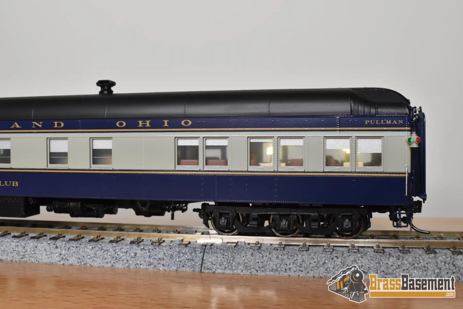 HO Brass - Coach Yard 1463D Baltimore & Ohio B&O 8 Section Restaurant Lounge Car - ’Creek Club’ - NEW Passenger