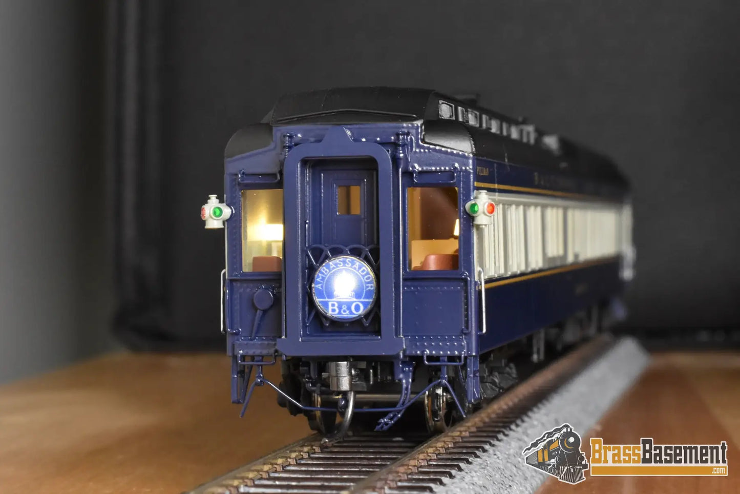 HO Brass - Coach Yard 1463D Baltimore & Ohio B&O 8 Section Restaurant Lounge Car - ’Creek Club’ - NEW Passenger