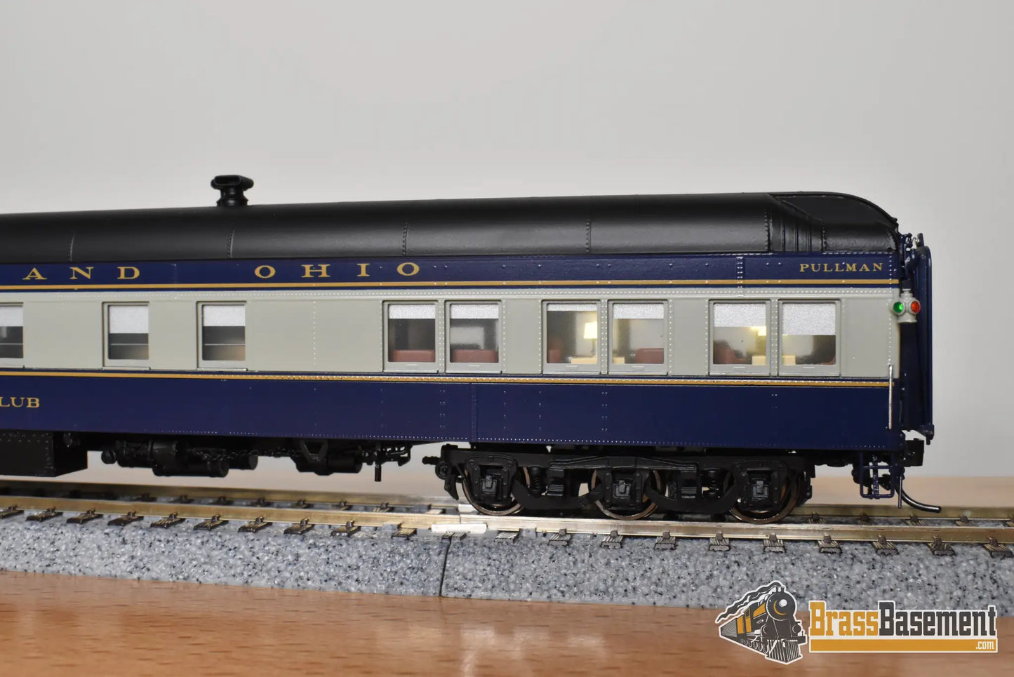 HO Brass - Coach Yard 1463D Baltimore & Ohio B&O 8 Section Restaurant Lounge Car - ’Creek Club’ - NEW Passenger