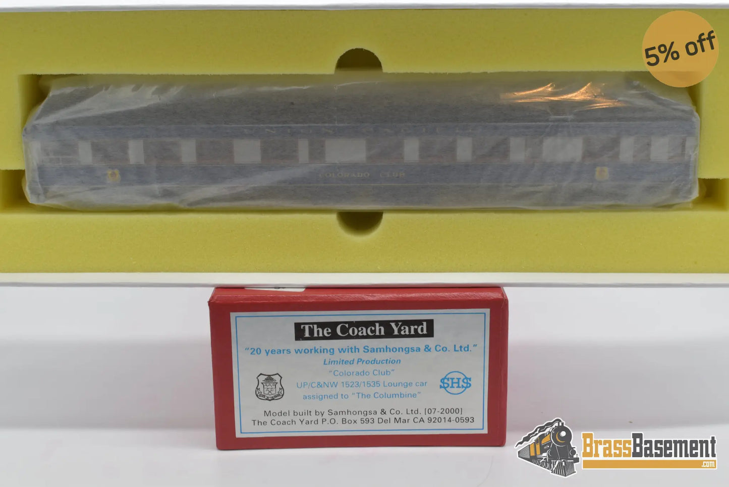 Ho Brass - Coach Yard 20 Years Of Samhongsa Union Pacific ‘Colorado Club’ Solarium Lounge