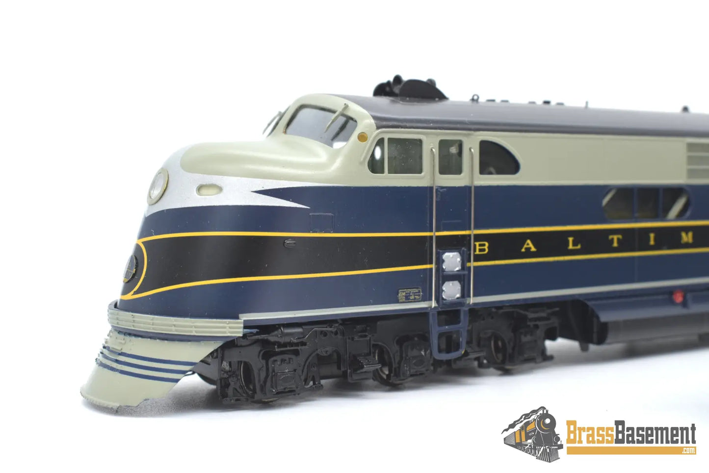 Ho Brass - Coach Yard 2100 B&O Baltimore & Ohio Ea - Eb As - Delivered Set Gorgeous Paint Diesel