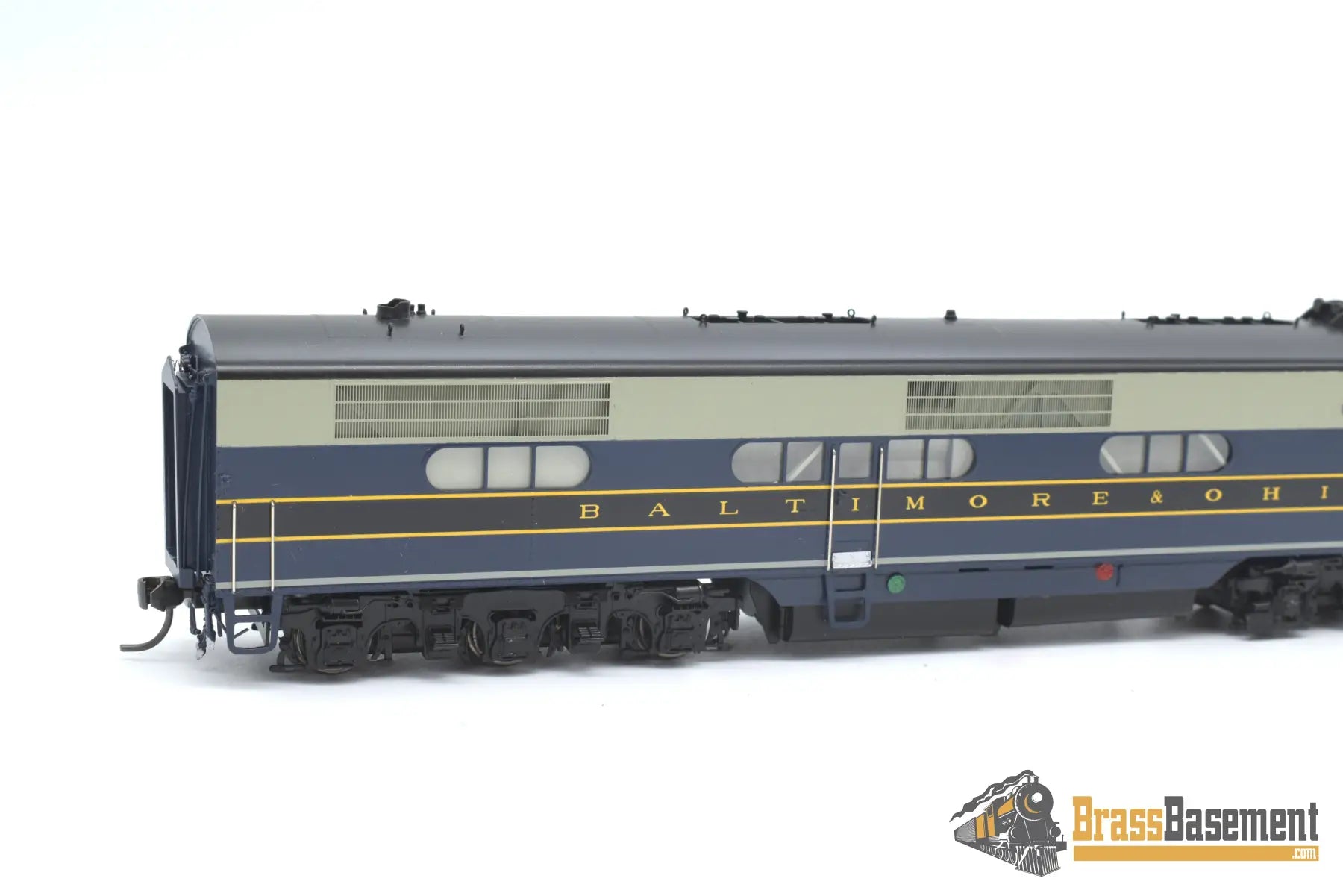Ho Brass - Coach Yard 2100 B&O Baltimore & Ohio Ea - Eb As - Delivered Set Gorgeous Paint Diesel