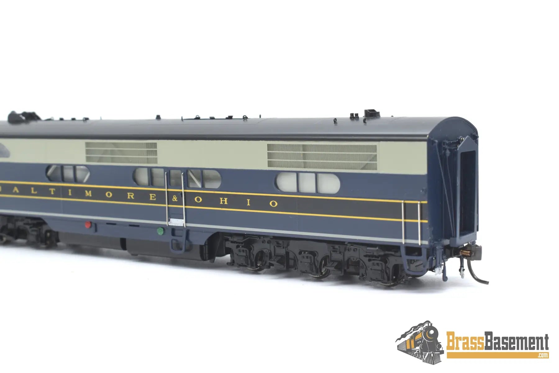 Ho Brass - Coach Yard 2100 B&O Baltimore & Ohio Ea - Eb As - Delivered Set Gorgeous Paint Diesel