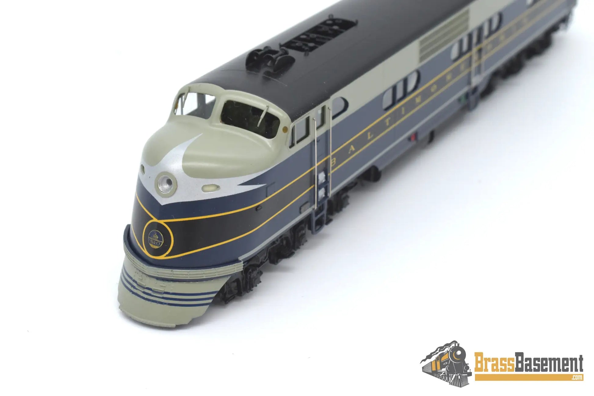 Ho Brass - Coach Yard 2100 B&O Baltimore & Ohio Ea - Eb As - Delivered Set Gorgeous Paint Diesel