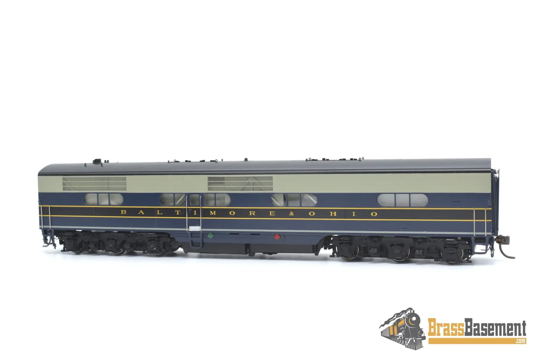 Ho Brass - Coach Yard 2100 B&O Baltimore & Ohio Ea - Eb As - Delivered Set Gorgeous Paint Diesel