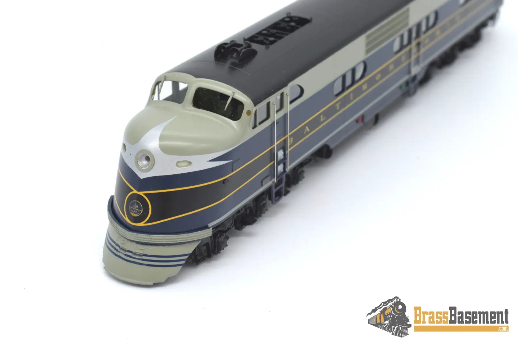 Ho Brass - Coach Yard 2100 B&O Baltimore & Ohio Ea - Eb As - Delivered Set Gorgeous Paint Diesel
