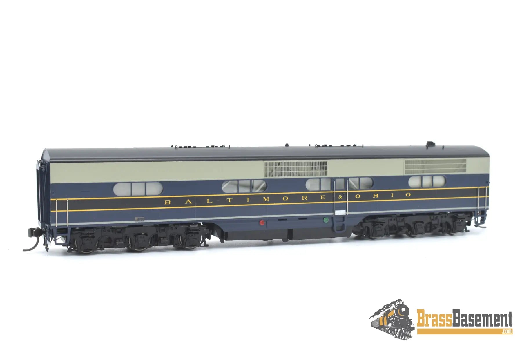 Ho Brass - Coach Yard 2100 B&O Baltimore & Ohio Ea - Eb As - Delivered Set Gorgeous Paint Diesel