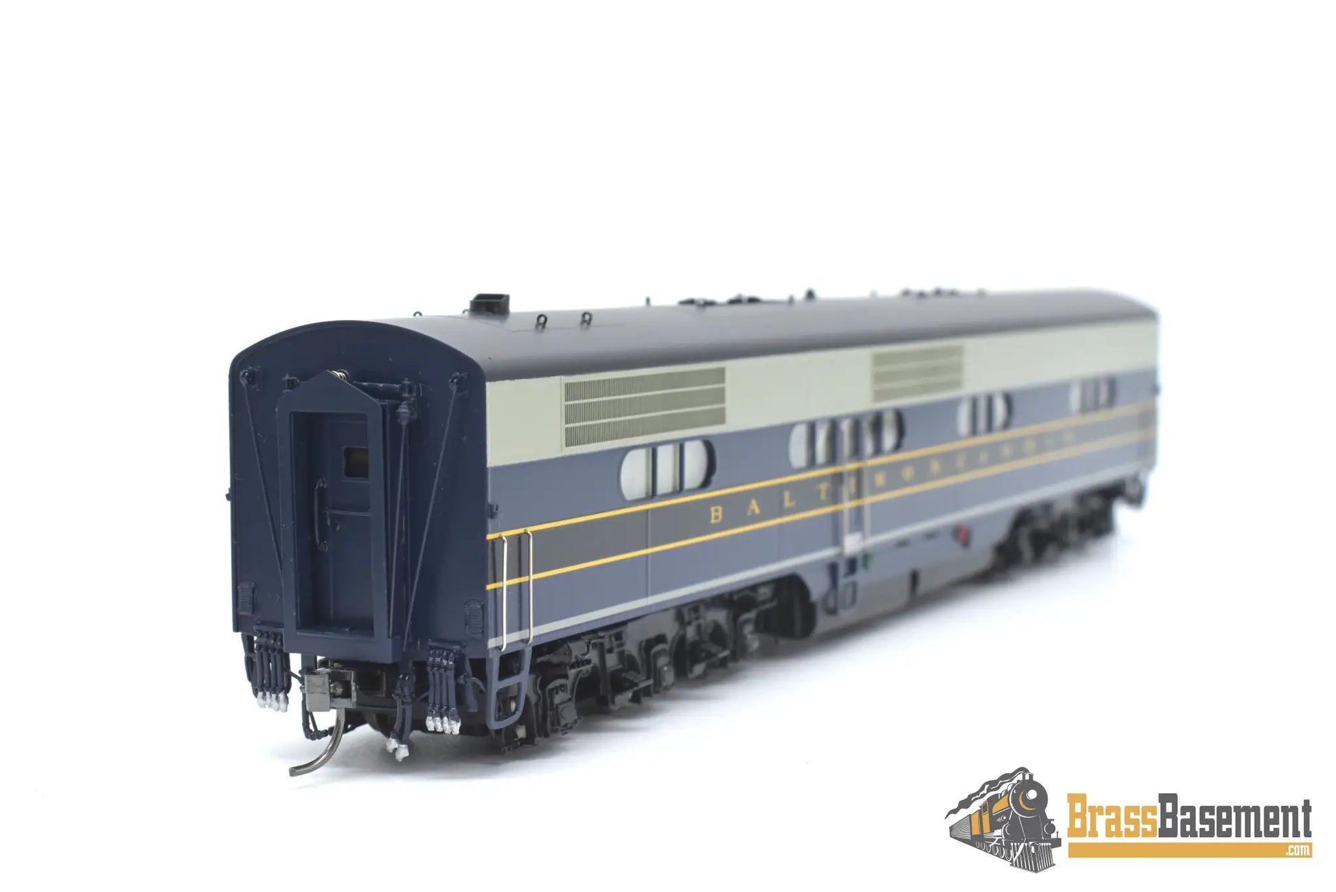 Ho Brass - Coach Yard 2100 B&O Baltimore & Ohio Ea - Eb As - Delivered Set Gorgeous Paint Diesel