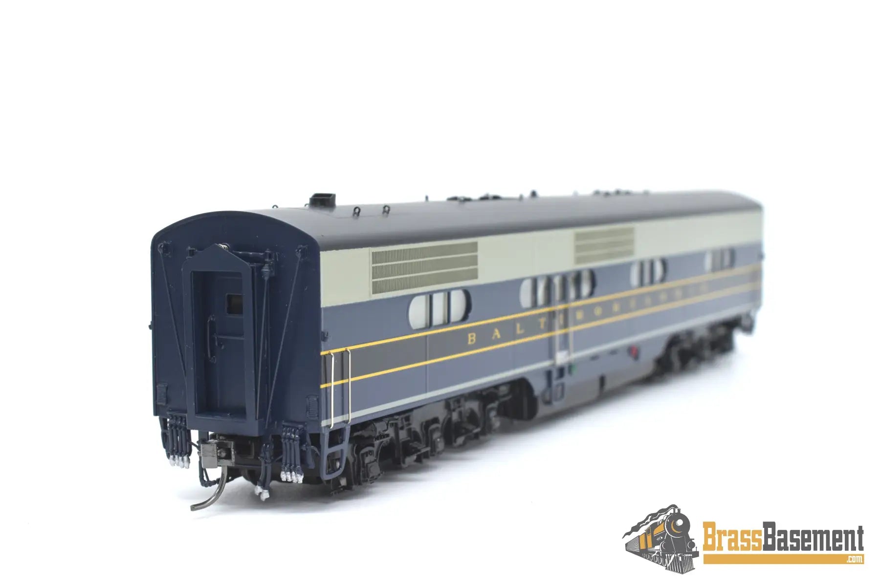 Ho Brass - Coach Yard 2100 B&O Baltimore & Ohio Ea - Eb As - Delivered Set Gorgeous Paint Diesel