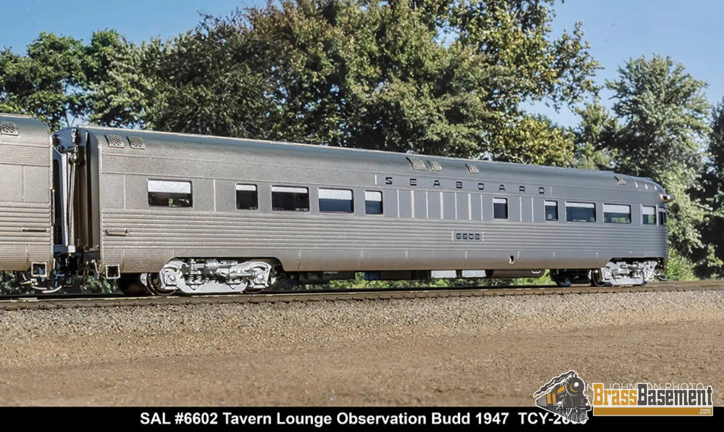 Ho Brass - Coach Yard 2600 The ’Silver Meteor’ Train Stainless Seaboard Rf&P Prr 7 Car Brand