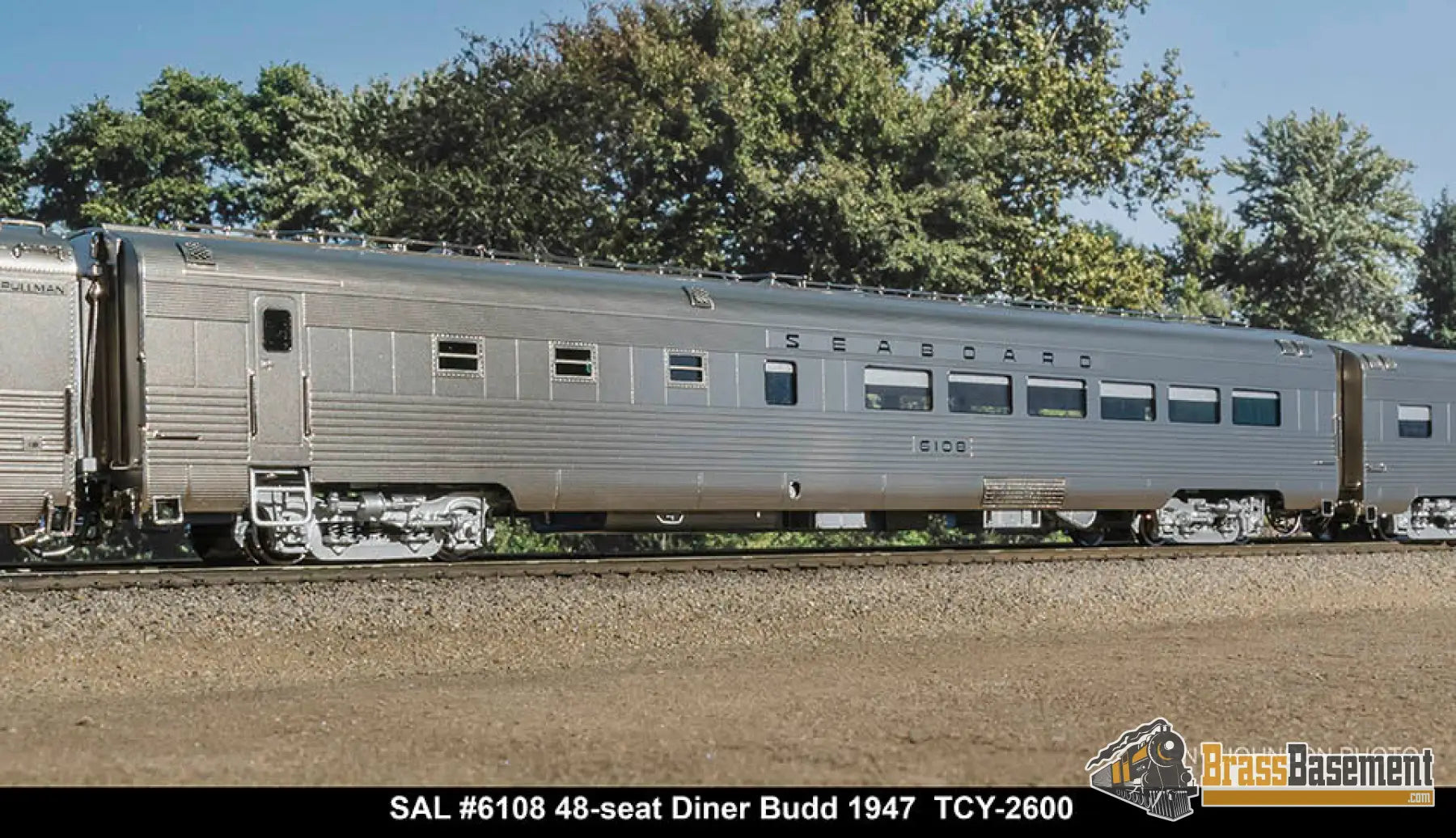 Ho Brass - Coach Yard 2600 The ’Silver Meteor’ Train Stainless Seaboard Rf&P Prr 7 Car Brand