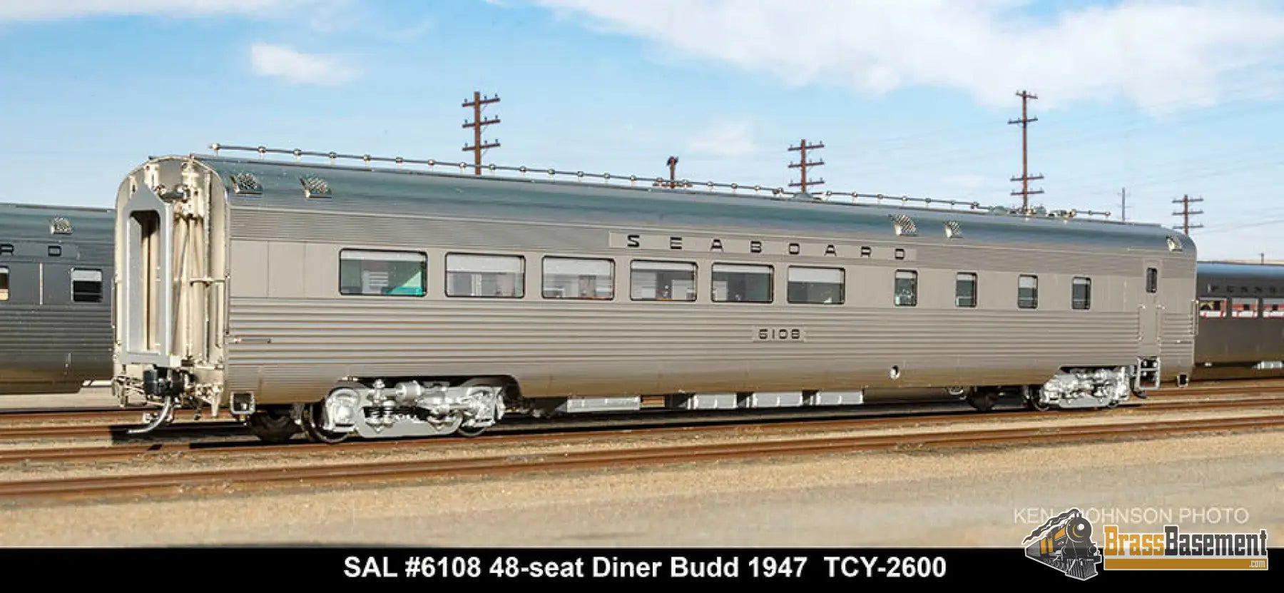 Ho Brass - Coach Yard 2600 The ’Silver Meteor’ Train Stainless Seaboard Rf&P Prr 7 Car Brand