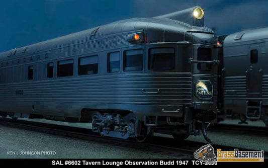 Ho Brass - Coach Yard 2600 The ’Silver Meteor’ Train Stainless Seaboard Rf&P Prr 7 Car Brand