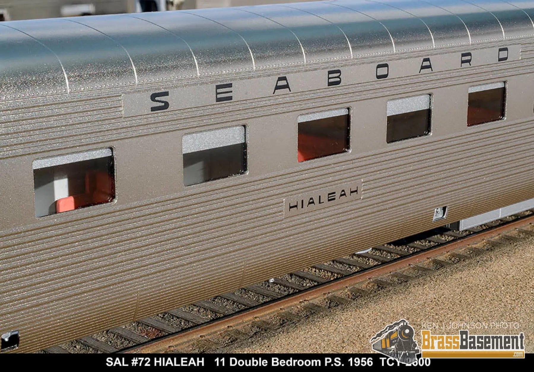 Ho Brass - Coach Yard 2600 The ’Silver Meteor’ Train Stainless Seaboard Rf&P Prr 7 Car Brand