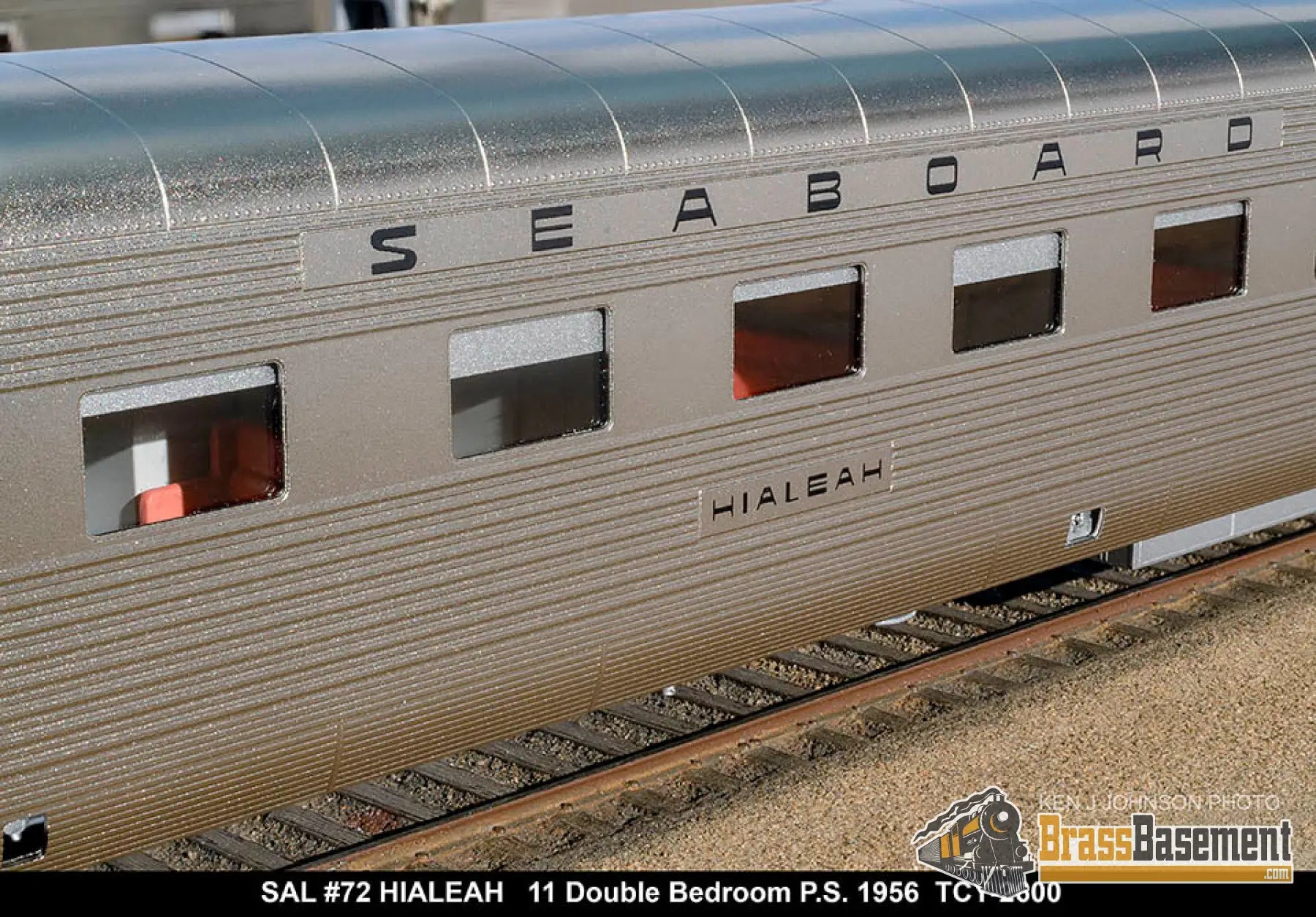 Ho Brass - Coach Yard 2600 The ’Silver Meteor’ Train Stainless Seaboard Rf&P Prr 7 Car Brand