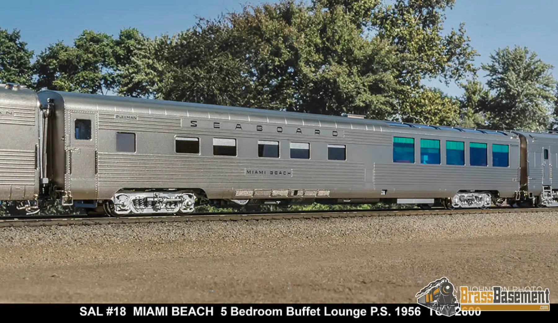 Ho Brass - Coach Yard 2600 The ’Silver Meteor’ Train Stainless Seaboard Rf&P Prr 7 Car Brand