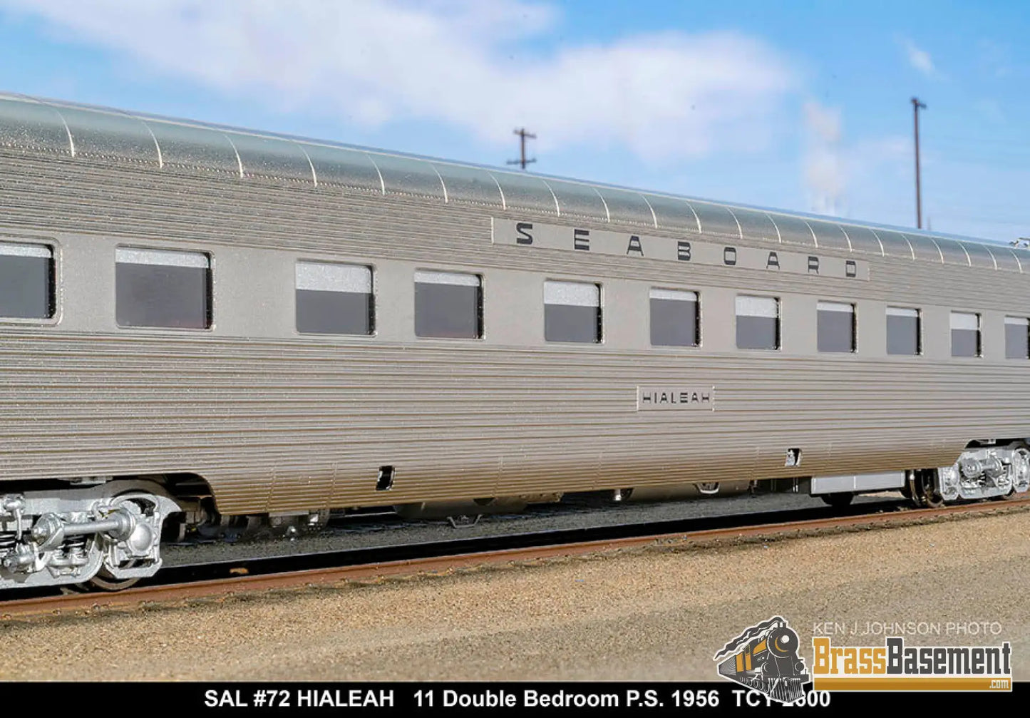 Ho Brass - Coach Yard 2600 The ’Silver Meteor’ Train Stainless Seaboard Rf&P Prr 7 Car Brand