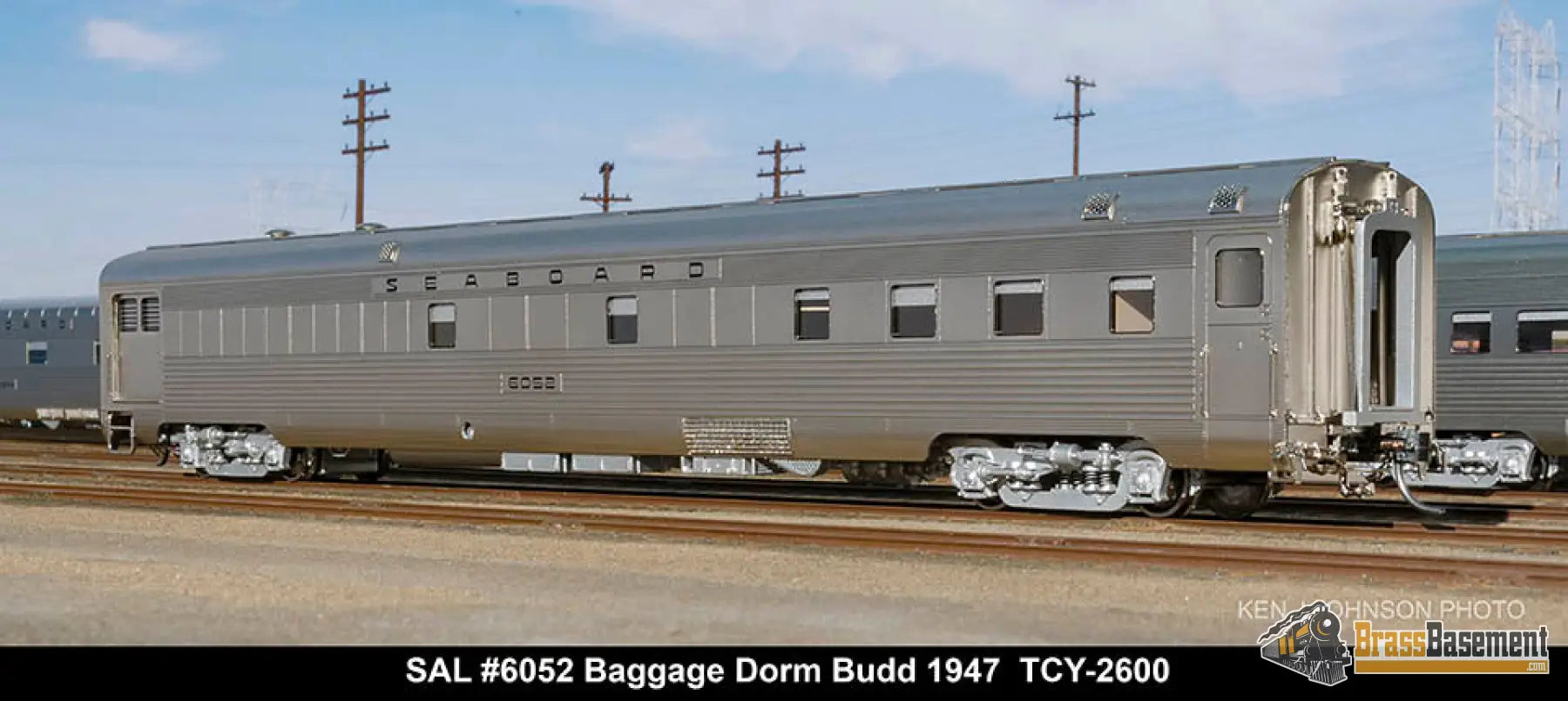 Ho Brass - Coach Yard 2600 The ’Silver Meteor’ Train Stainless Seaboard Rf&P Prr 7 Car Brand