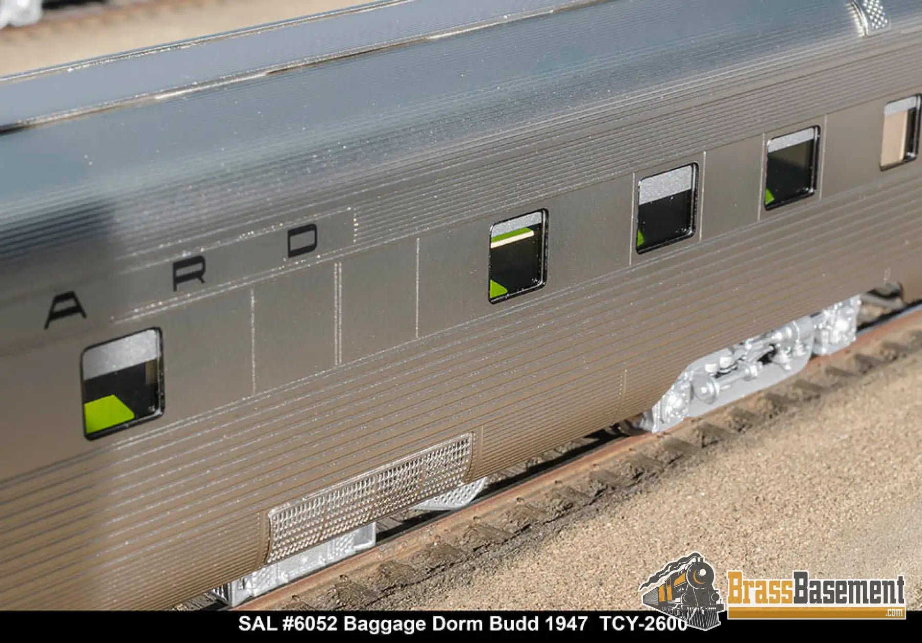 Ho Brass - Coach Yard 2600 The ’Silver Meteor’ Train Stainless Seaboard Rf&P Prr 7 Car Brand