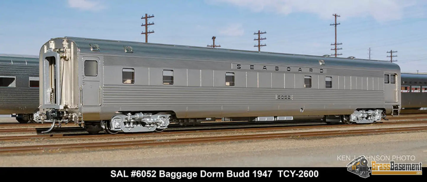 Ho Brass - Coach Yard 2600 The ’Silver Meteor’ Train Stainless Seaboard Rf&P Prr 7 Car Brand