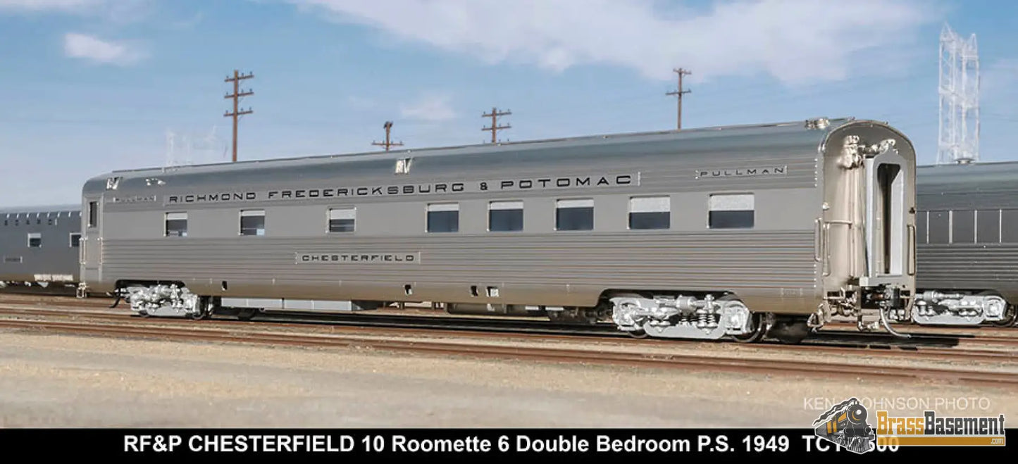 Ho Brass - Coach Yard 2600 The ’Silver Meteor’ Train Stainless Seaboard Rf&P Prr 7 Car Brand