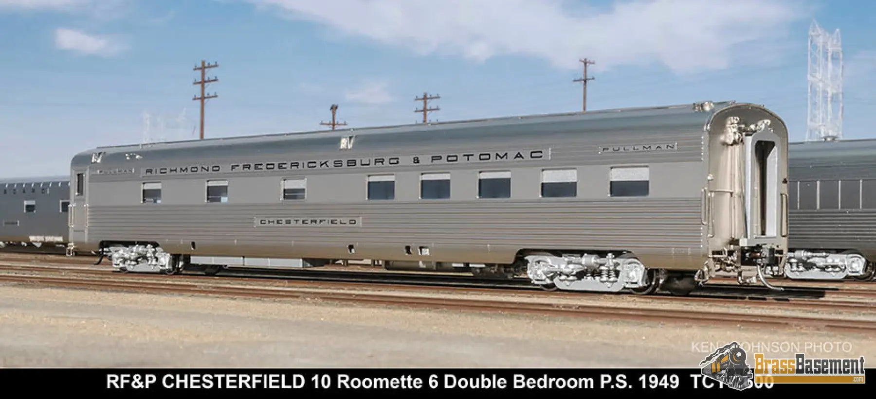 Ho Brass - Coach Yard 2600 The ’Silver Meteor’ Train Stainless Seaboard Rf&P Prr 7 Car Brand