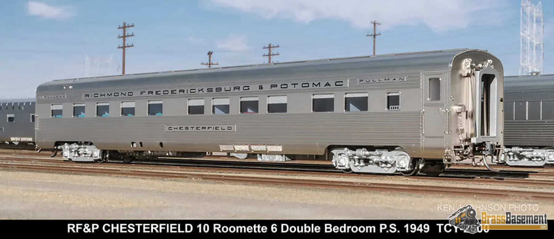 Ho Brass - Coach Yard 2600 The ’Silver Meteor’ Train Stainless Seaboard Rf&P Prr 7 Car Brand