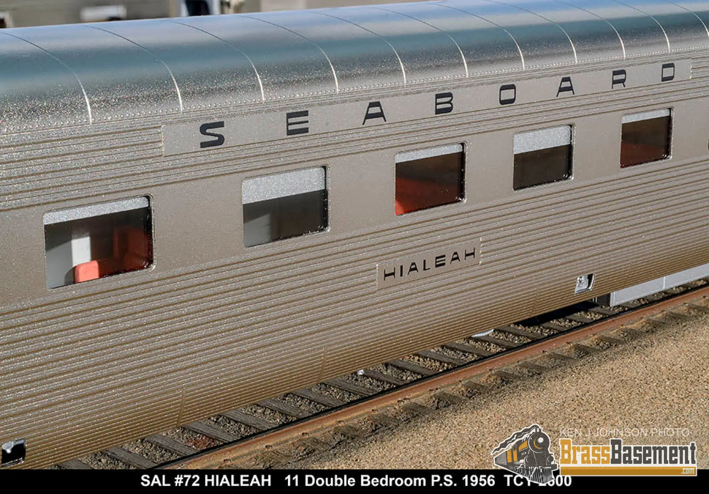 Ho Brass - Coach Yard 2600 The ’Silver Meteor’ Train Stainless Seaboard Rf&P Prr 7 Car Brand