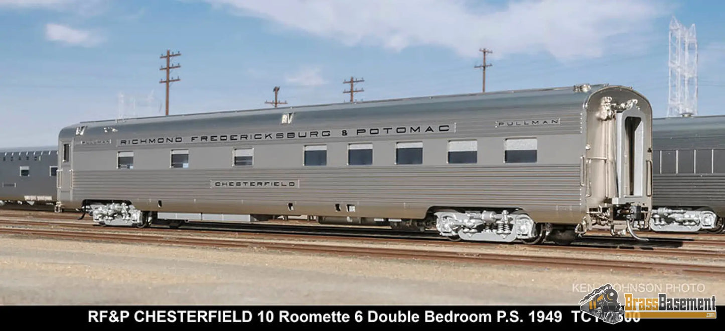 Ho Brass - Coach Yard 2600 The ’Silver Meteor’ Train Stainless Seaboard Rf&P Prr 7 Car Brand