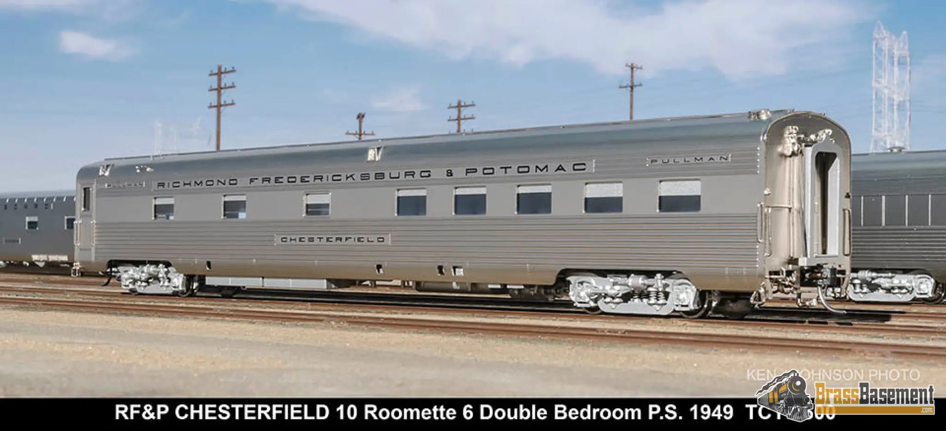 Ho Brass - Coach Yard 2600 The ’Silver Meteor’ Train Stainless Seaboard Rf&P Prr 7 Car Brand