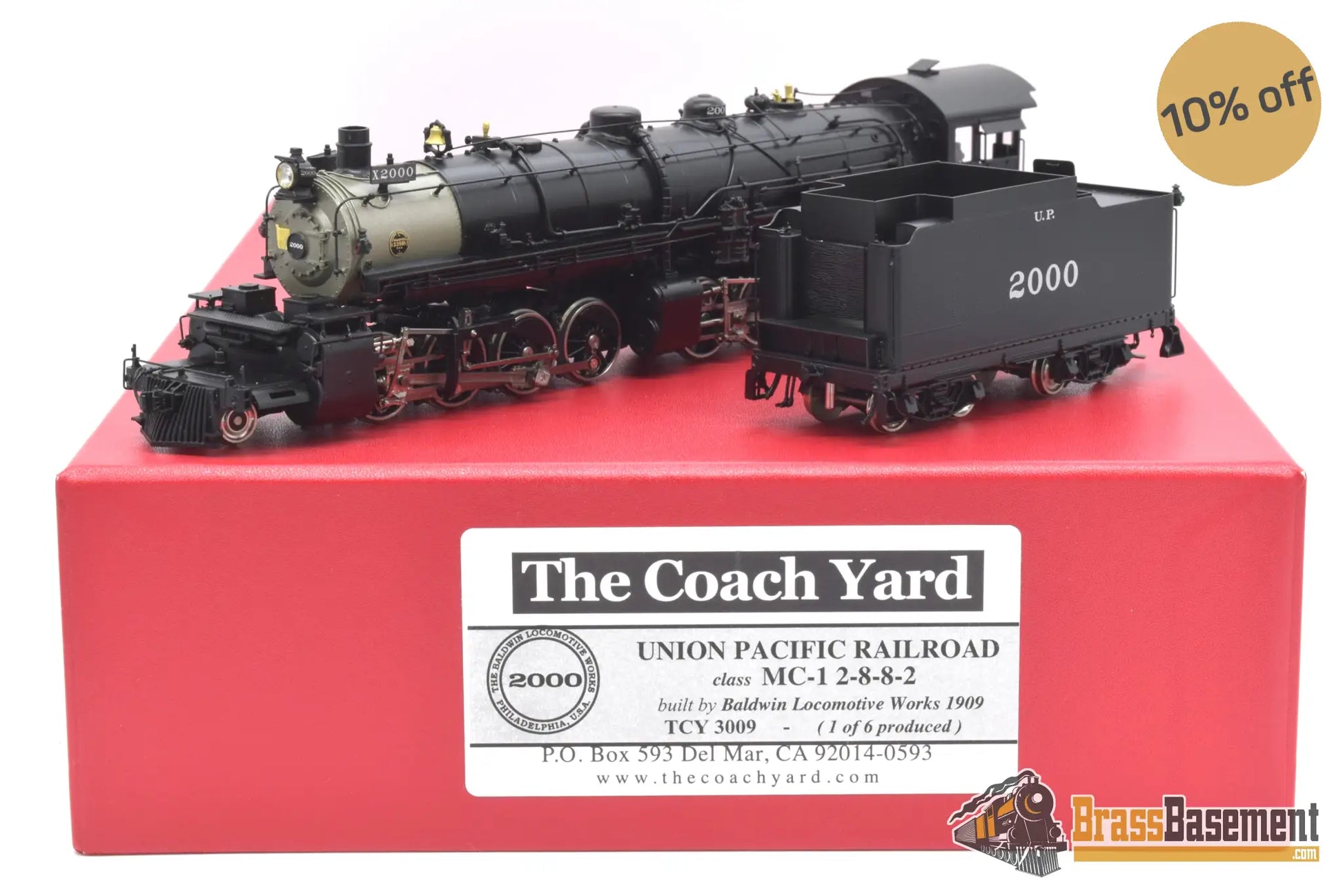 Ho Brass - Coach Yard 3009 Union Pacific Mc - 1 2 - 8 - 8 - 2 1 Of 6! Steam