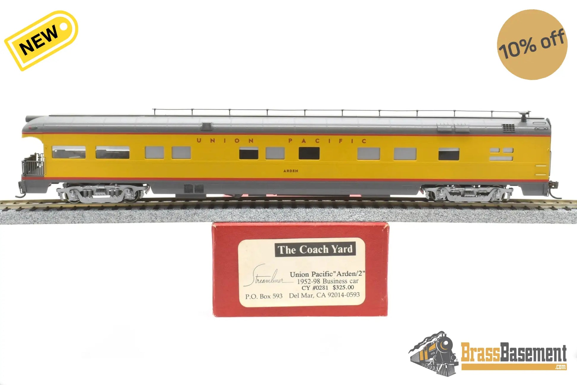 Ho Brass - Coach Yard Cy 0281 Business Car Arden Pro Paint Interiors Passenger