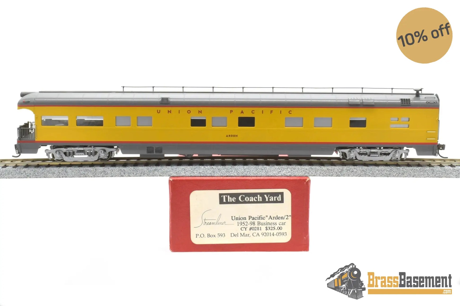 Ho Brass - Coach Yard Cy 0281 Business Car Arden Pro Paint Interiors Passenger