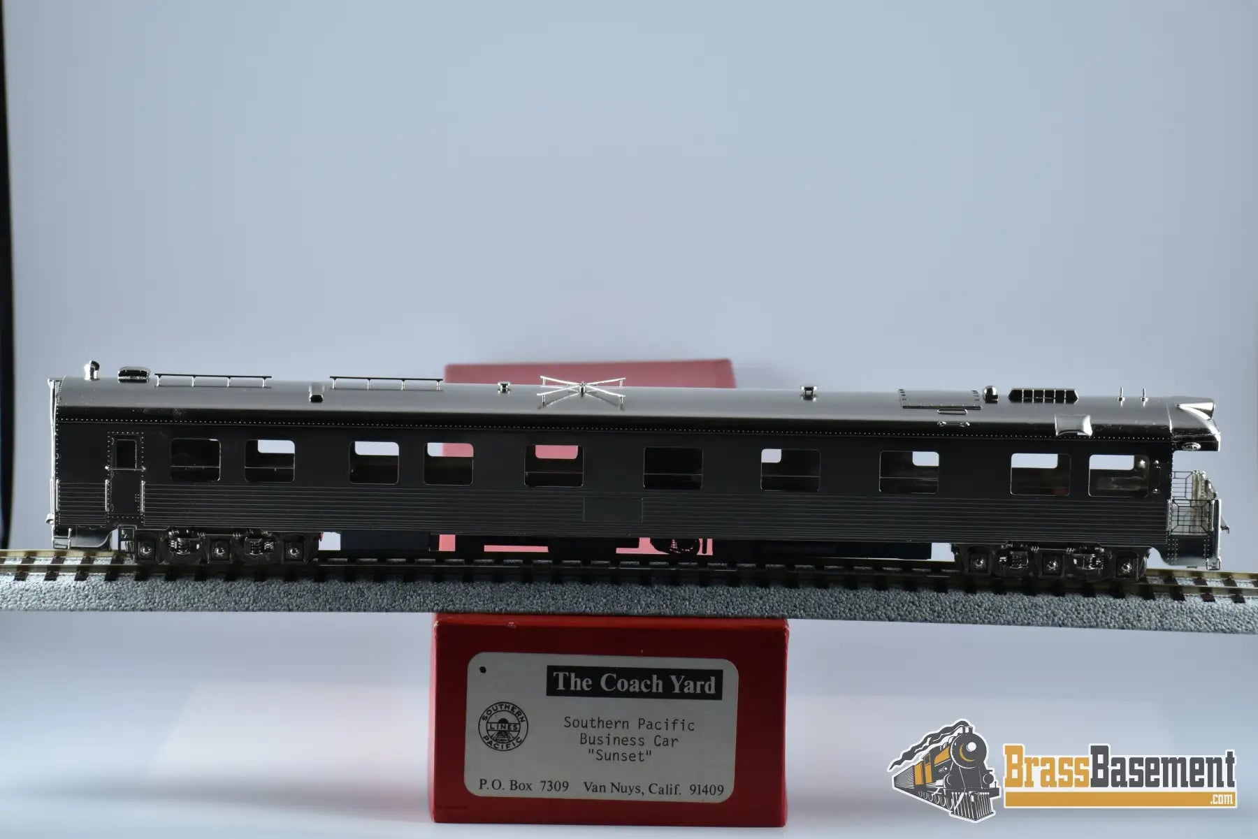 Ho Brass - Coach Yard Southern Pacific Business Car ’Sunset’ Decals Included! Passenger