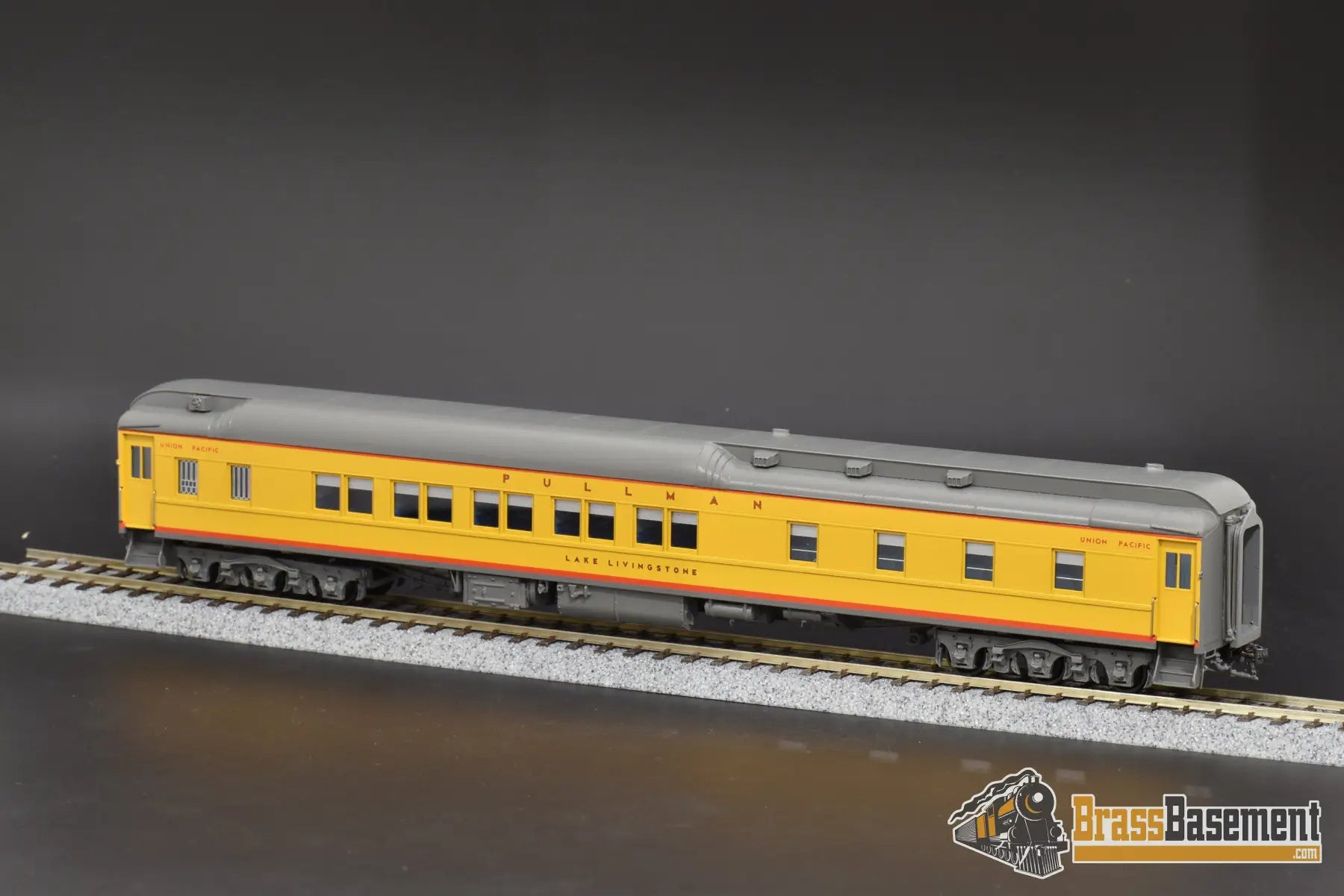 Ho Brass - Coach Yard Union Pacific Up Pullman 10 - 1 - 2 Heavyweight ’Lake Livingstone’ Mint