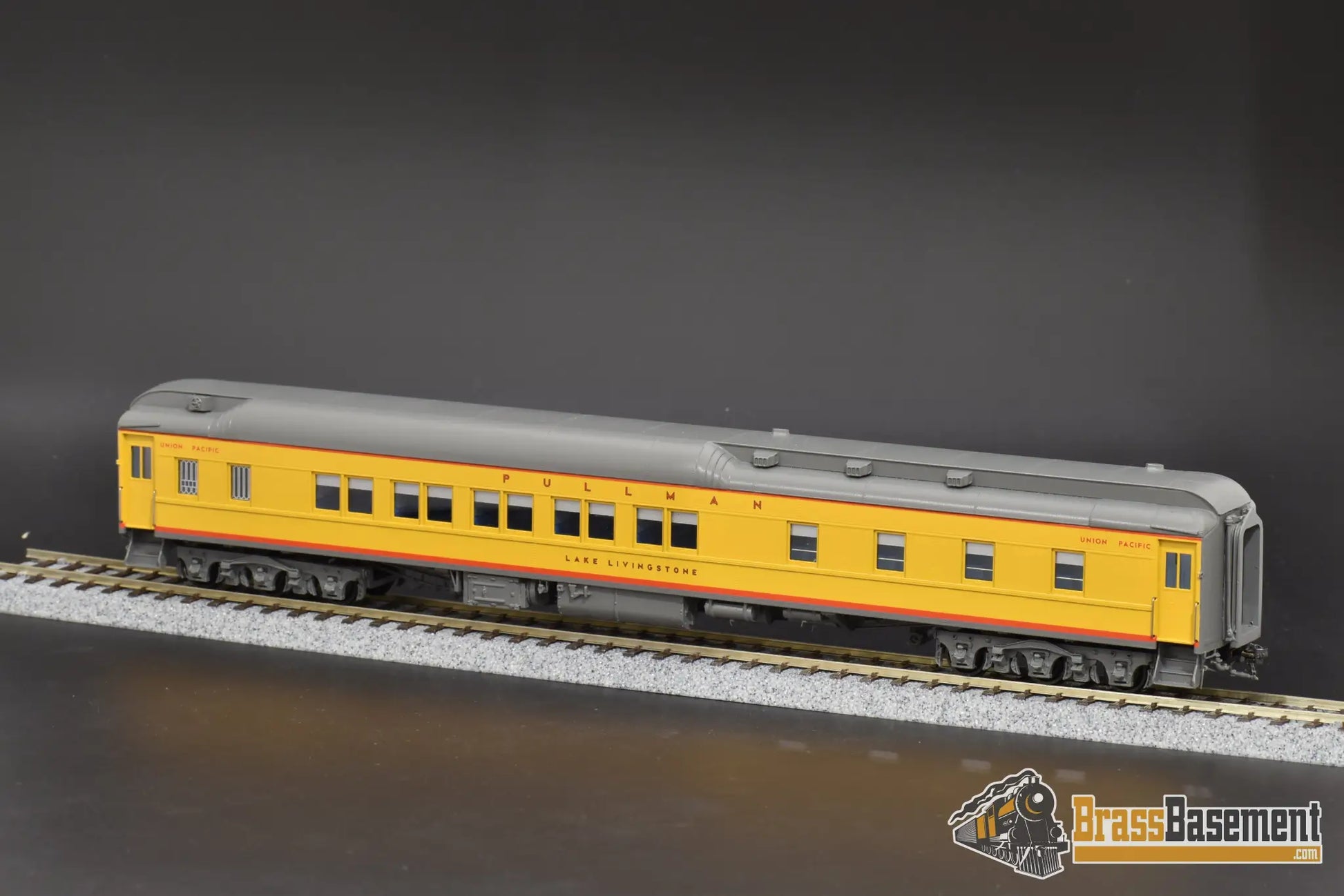 Ho Brass - Coach Yard Union Pacific Up Pullman 10 - 1 - 2 Heavyweight ’Lake Livingstone’ Mint