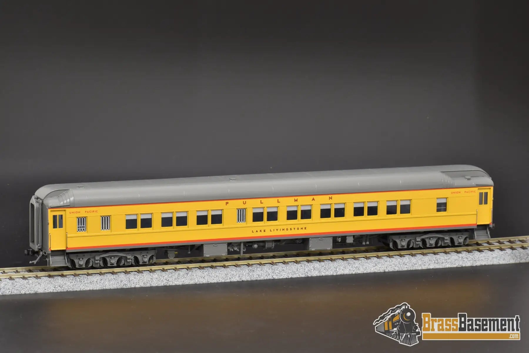 Ho Brass - Coach Yard Union Pacific Up Pullman 10 - 1 - 2 Heavyweight ’Lake Livingstone’ Mint