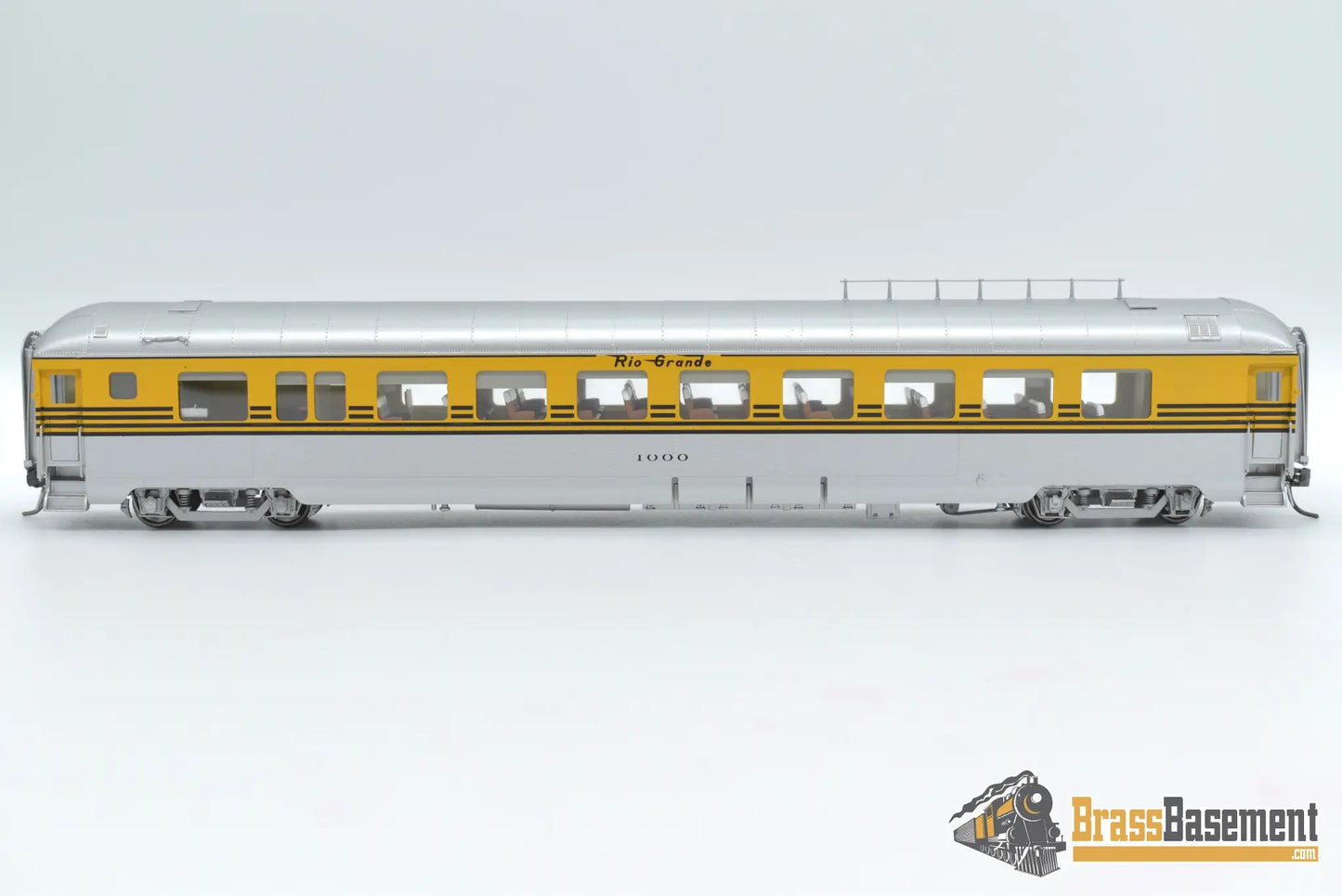 HO Brass DIV DP 1136 Denver & Rio Grande Western DRGW 1002 Prospector Coach - Grande Gold Passenger