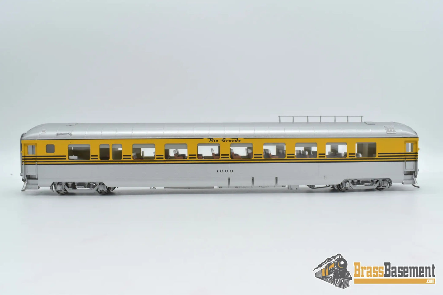 HO Brass DIV DP 1136 Denver & Rio Grande Western DRGW 1002 Prospector Coach - Grande Gold Passenger